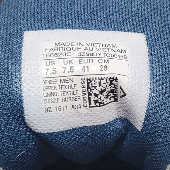 Men's Converse Star Player 76 Foundational Canvas Sneaker Size 7.5 - Picture 4 of 7